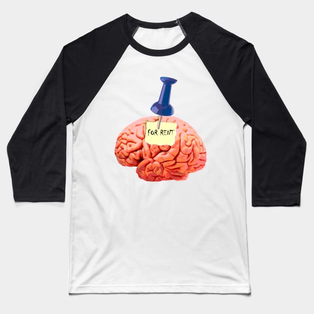 rent my brain Baseball T-Shirt by peexs